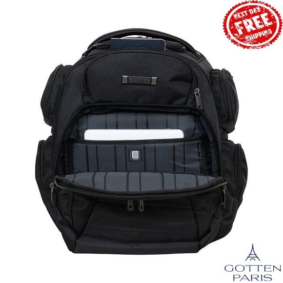 Pack-Of-All-Trades 17" Computer Business Backpack Black Wo - Picture 14 of 15